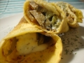 Crepe di Ceci con Seitan e Cardi