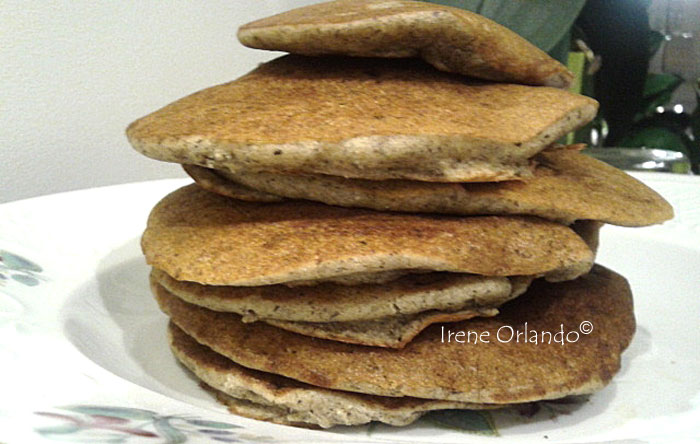 Pan Cake di farina di miglio e farina di mandorla