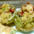 Cuori di Carciofo gratinati al forno ripieni di pangrattato condito