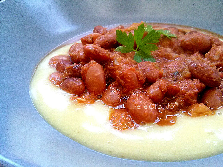 Ricetta della Zuppa di Fagioli con Vellutata di Patate Desirèe