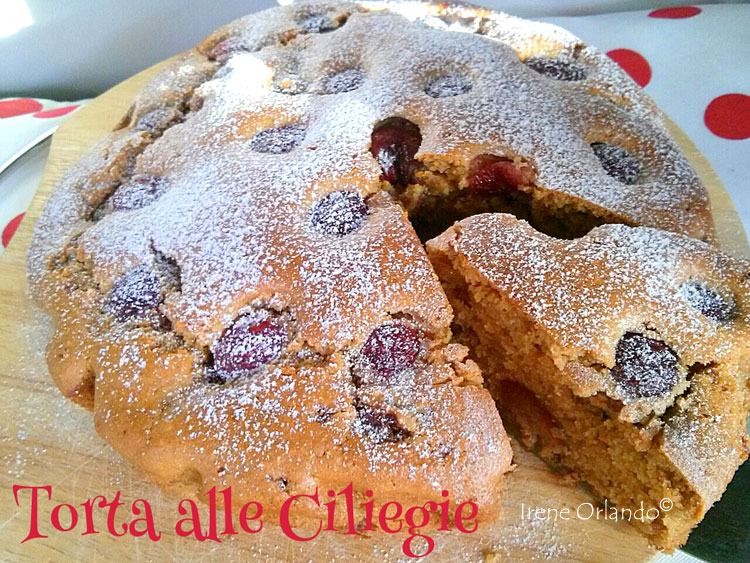 Ricetta della Torta Ciliegie con farina di farro