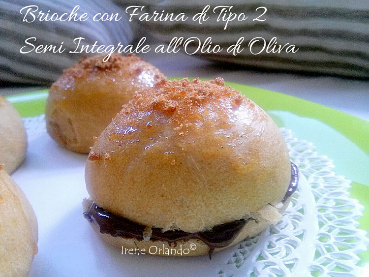 Ricetta delle Brioches Vegan all'Olio d'Oliva - Con Farina di Tipo 2 farcite con Crema Ciocco Nocciola