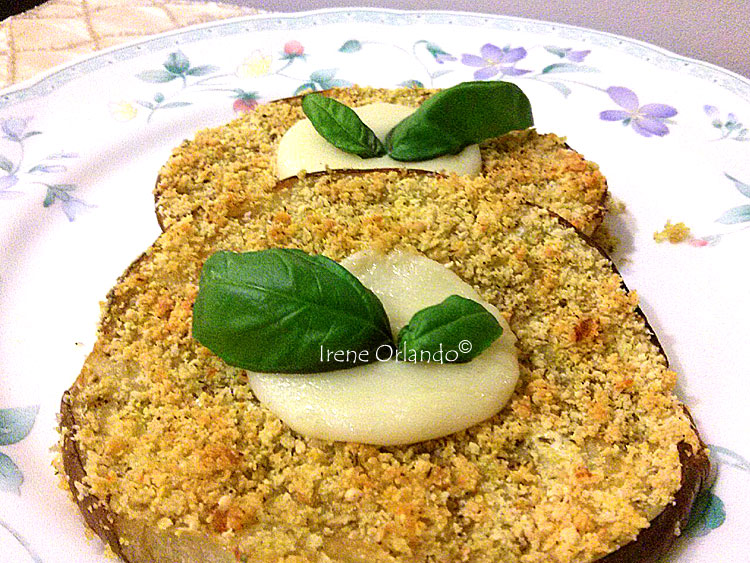 Ricetta delle Melanzane al forno con Panatura Deluxe con farina di mandorle e semi di sesamo