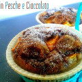 Ricetta dei Muffin pesche cioccolato fondente evidenza