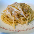 Ricetta degli Spaghetti con Crema di Lenticchie e Peperone Rosso - Foto in Evidenza del piatto