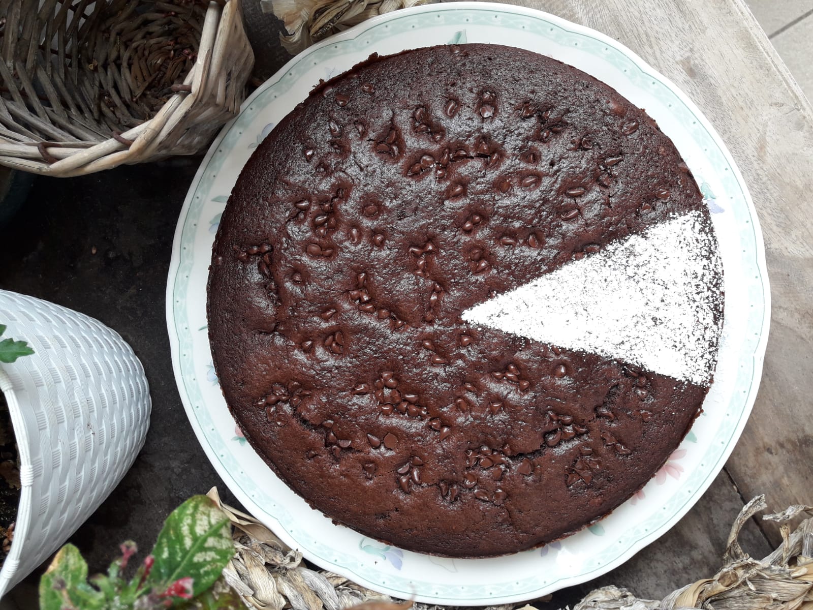 Ricetta di una Torta al cacao Vegan da impastare direttamente nella teglia di cottura